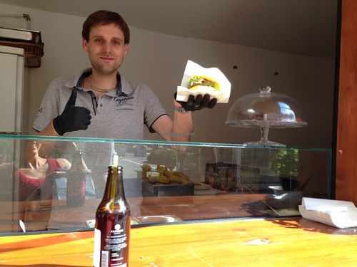 Service with a smile at Vegan Kiosk in Bratislava