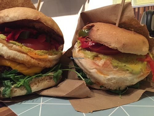 Papa burgers  at Vegan Kiosk in Bratislava