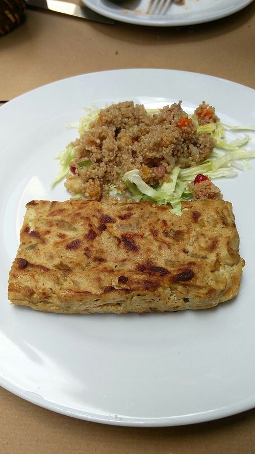 Tofu pie at Organic's in Sevilla