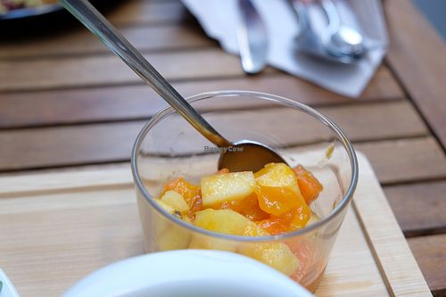 Fruit cup at Organic's in Sevilla