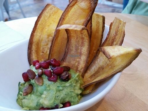 plantain guacamole at Tocaya Modern Mexican in Venice