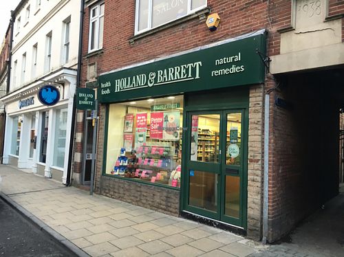 outside  at Holland & Barrett in Morpeth