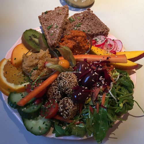 kleines veganes Frühstück  at Napoljonska in Berlin