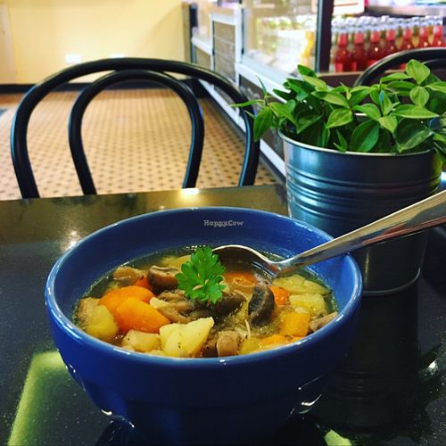 Homemade GF soup :) at GF Cafe in Prague