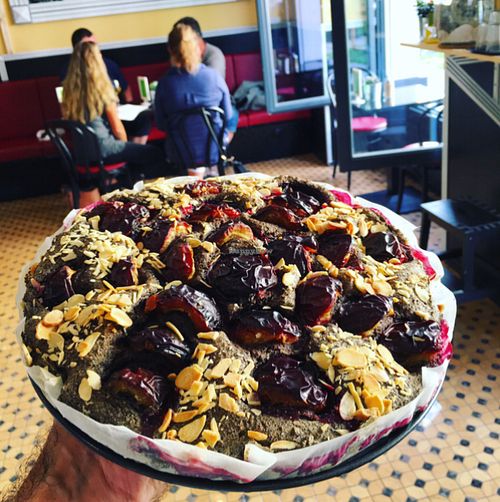 Plums popyseeds GF CAKE GF&VEG  at GF Cafe in Prague