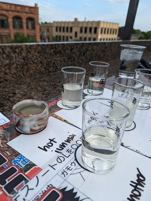 2 sake flights! at moto-i in Minneapolis