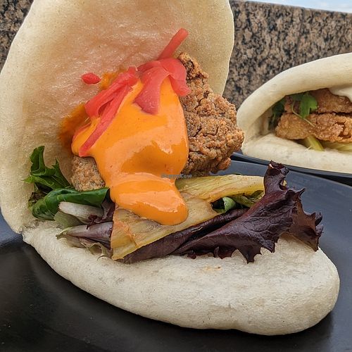 Vegan duck bao at moto-i in Minneapolis