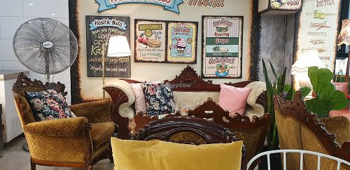 Comfortable seating at Health Nuts Shop & Cafe in Sydney