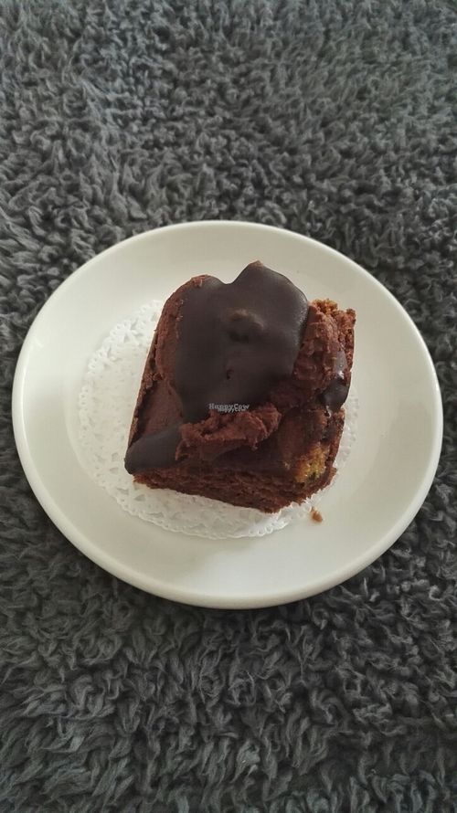 Sehr leckerer Schokokuchen! at Big Moon Coffee House in Stonehaven