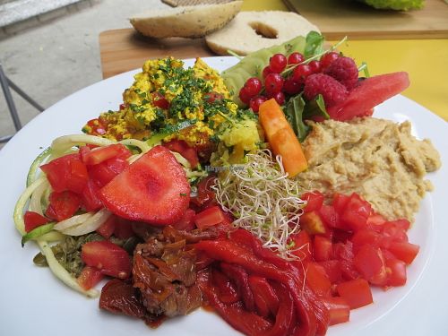 Vegan breakfast at Biokeller Bistro in Freiburg