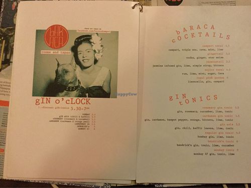 menu 3 at bARACA in Kampot