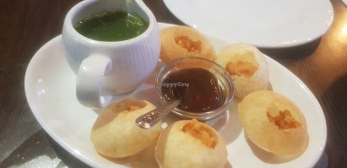 Pani Puri at Sanskruti Restaurant in Liverpool