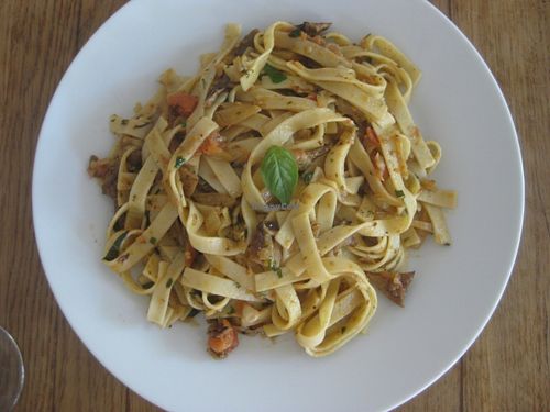 Lunch main course:  tagliatelle at Incruenti in Prague