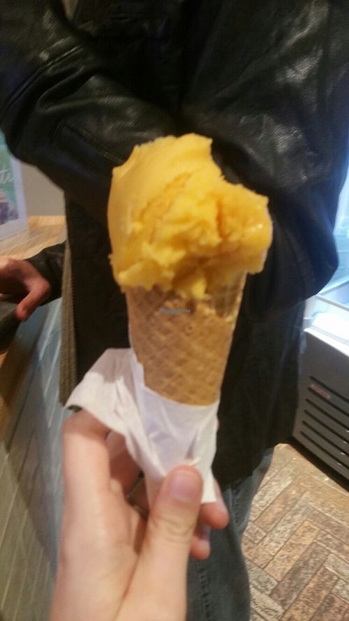 Butternut pumpkin gelato (vegan) at Joylati in Prahran