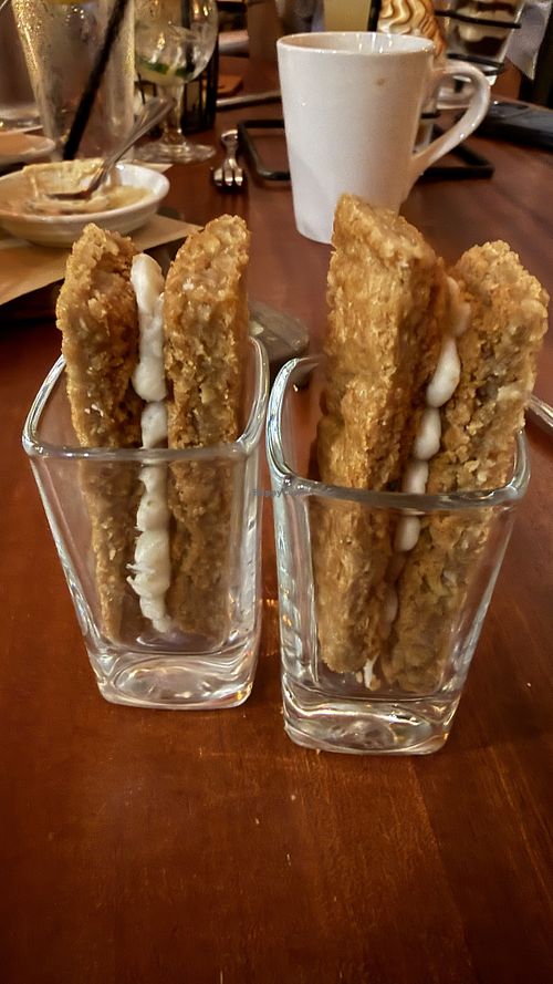 Oat bar dessert  at Seasons 52 in Plano