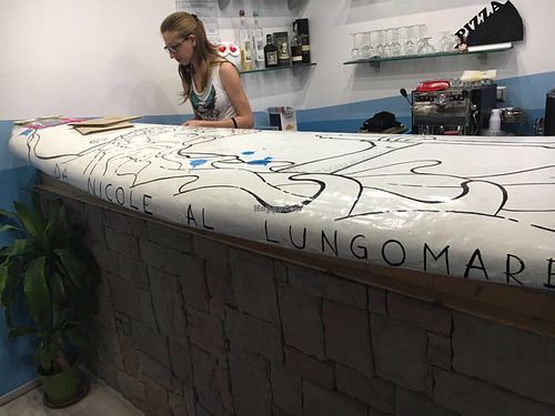 The bar at Da Nicole al Lungomare in Agropoli