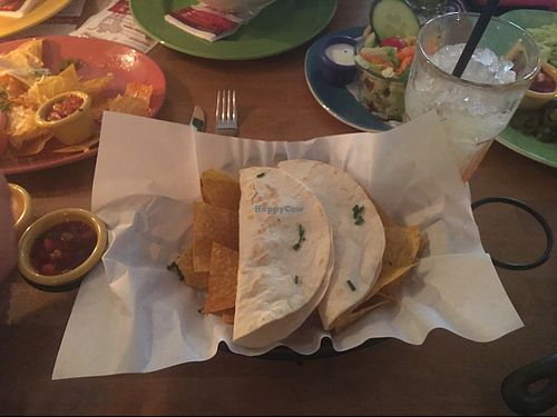 Veganista soft tacos (vegan) at Sausalitos in Hannover