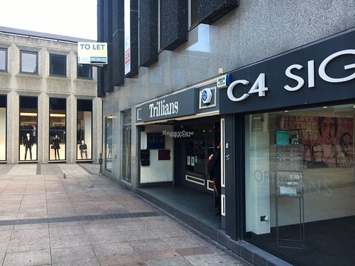 outside  at Trillians Rockbar in Newcastle Upon Tyne