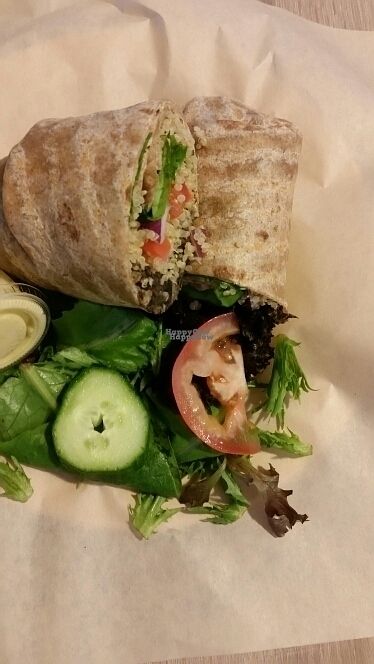 vegan wrap at Eat Real Cafe in Santa Clarita