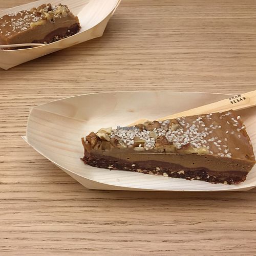 the insanely delicious raw peanut butter cake  at #RAW VEGAN FIRENZE in Florence
