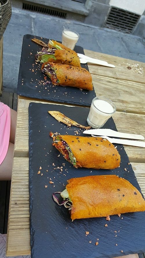 Wrap with dried tomato sauce at #RAW VEGAN FIRENZE in Florence