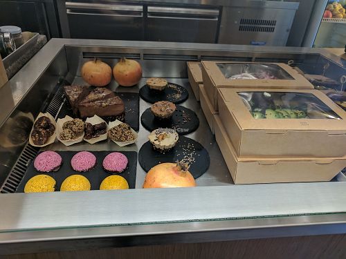 Selection of desserts at #RAW VEGAN FIRENZE in Florence