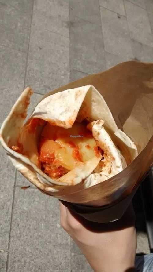 Moussaka wrap at Paulette in the Truck in Issy-les-moulineaux