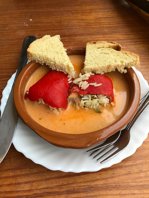 Stuffed capsicum  at La Veganesa in Cadiz