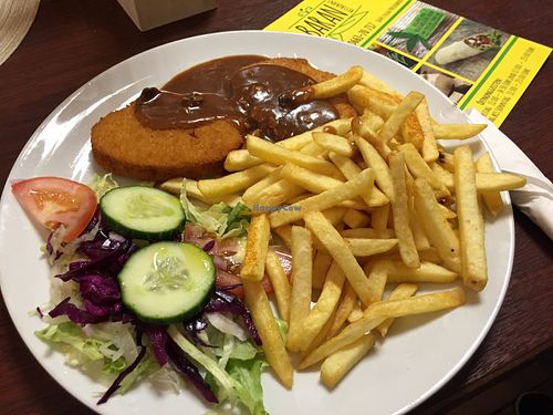 Jägerschnitze at Baran Restaurant in Fulda