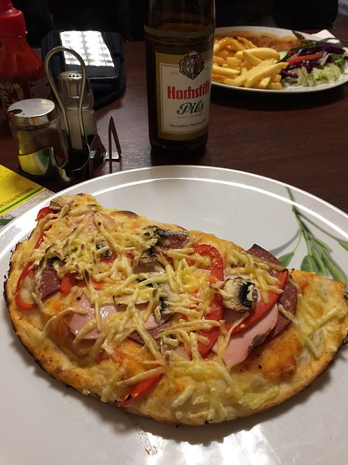 Calzone at Baran Restaurant in Fulda