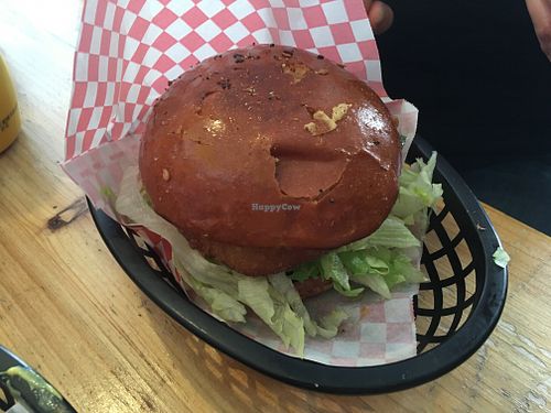 fish burger at Mooshies in East London