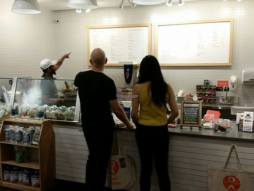 juice counter at Organic Avenue - Bryant Park in New York City