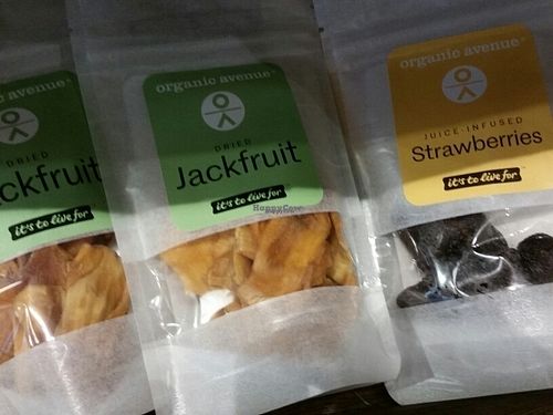dried jackfruit at Organic Avenue - Bryant Park in New York City