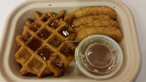 Ckik'n and Waffles  at Organic Avenue - Bryant Park in New York City