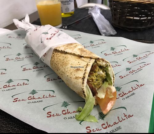 Falafel kebab at Seu Chalita in Sao Paulo