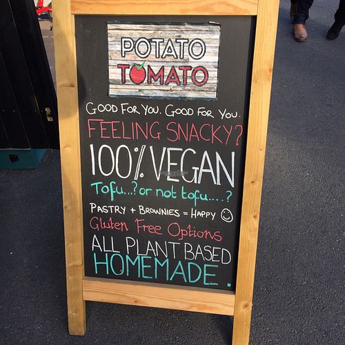 100% vegan ❤️ at Potato Tomato - Food Stand in Whitstable