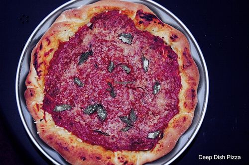 Deep Dish Pizza at Vegan Comfort Kitchen in Berlin