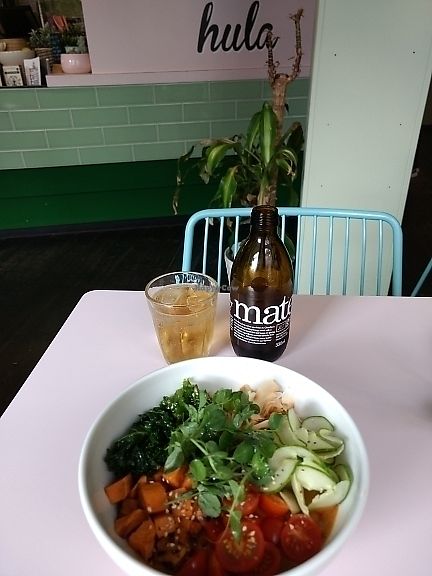 rainbow bowl at Hula Juice Cafe in Edinburgh