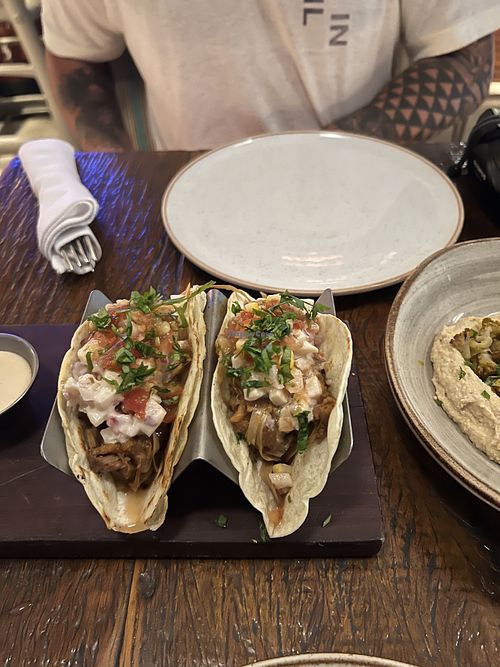 Jackfruit tacos   at Teva Bistrô in Rio De Janeiro