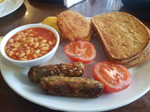 Vegan breakfast at Penny's Tearooms in Barnard Castle