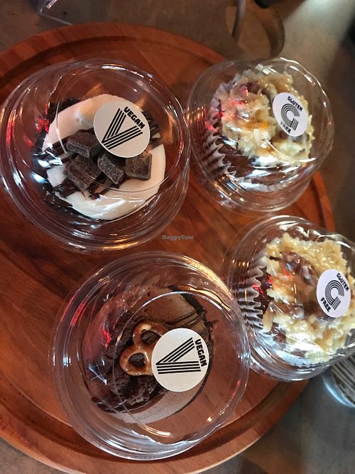 vegan cupcakes! : ) at Fluid Coffeebar in Valparaiso