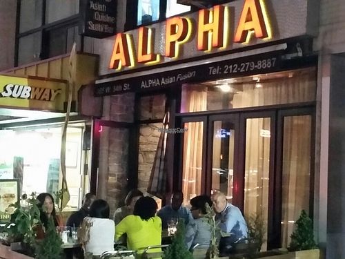 outside at Alpha Fusion in New York City