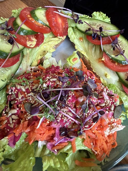 sandwich n salad  at Marae - Kaffee & Zauberei in Luebeck