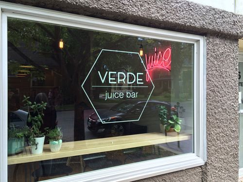Verde Juice Bar, Wolseley, Winnipeg at Verde Juice Bar in Winnipeg