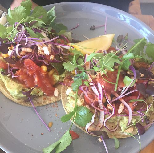 tacos at Particle Cafe in Avondale Heights