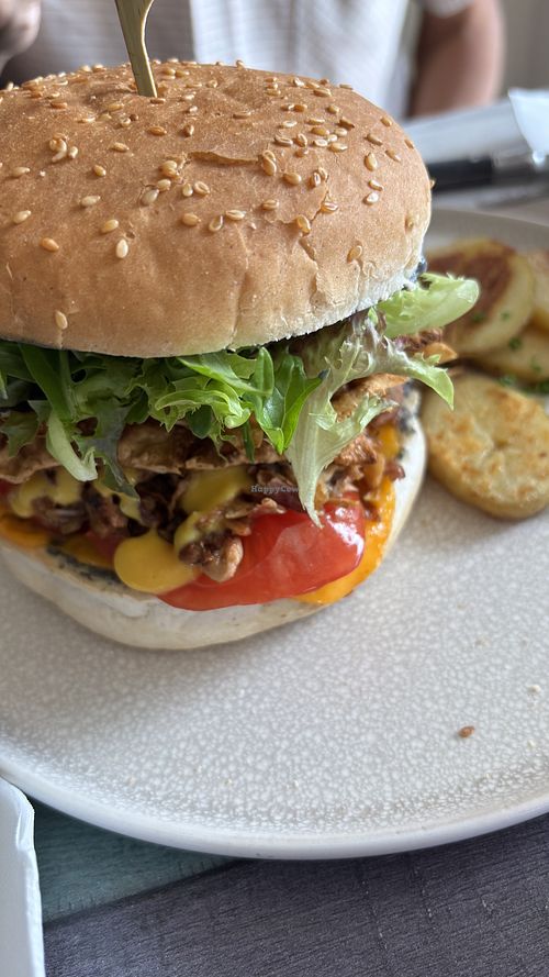 Jacky burger  at Particle Cafe in Avondale Heights