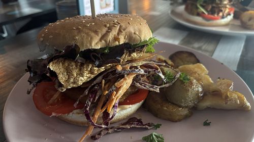 VIP burger  at Particle Cafe in Avondale Heights