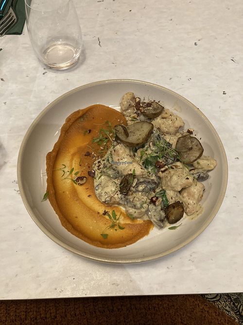 GF pumpkin gnocchi  at Stem & Glory in Cambridge