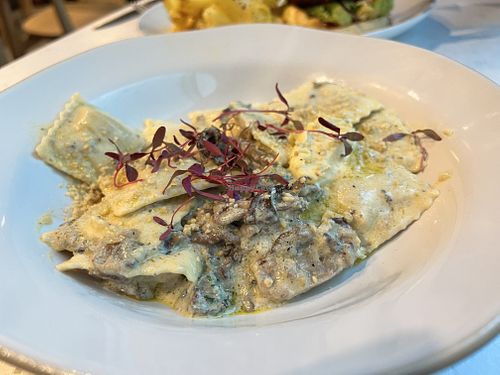 pumpkin ravioli  at Stem & Glory in Cambridge