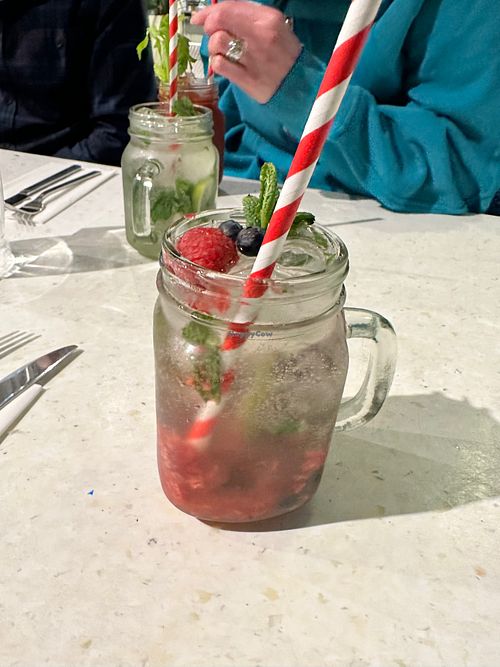 berry mojito at Stem & Glory in Cambridge